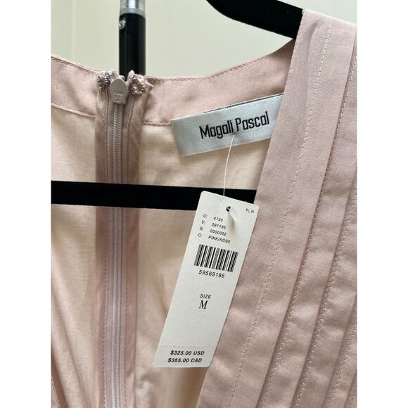 Anthropologie Dresses Magali Pascal Silk Tiered Dress Blush Pink Size: M NWT - Picture 4 of 8